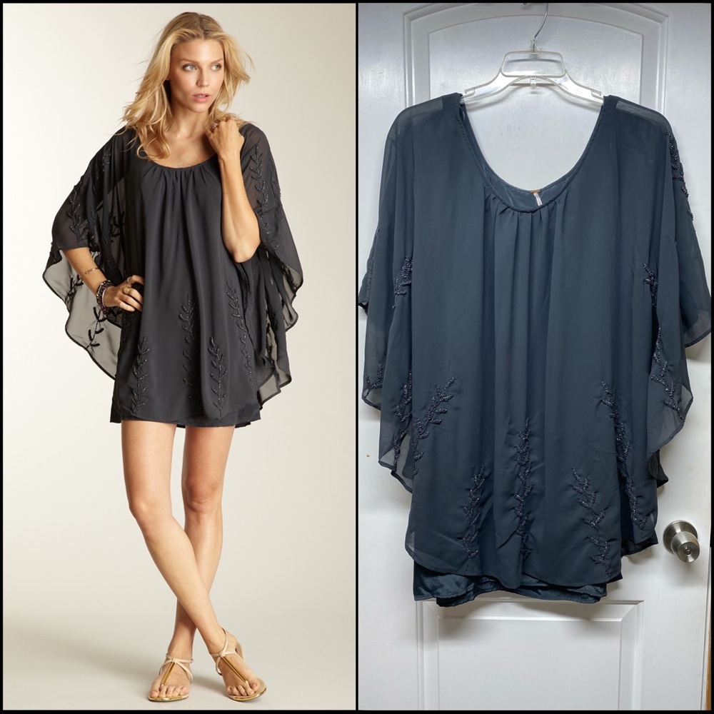 Free People Border Cape Dress